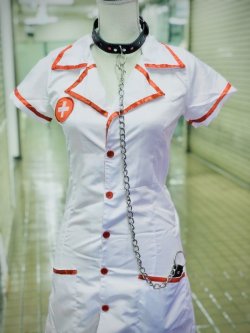 画像3: リード付首輪　チョーカー　(レッドステッチ)