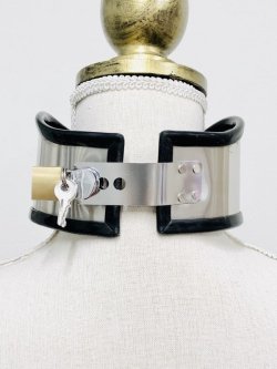 画像3: メタルギブスチョーカー　南京錠キーロック式　ヘドバンギャー