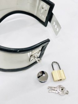 画像5: メタルギブスチョーカー　南京錠キーロック式　ヘドバンギャー
